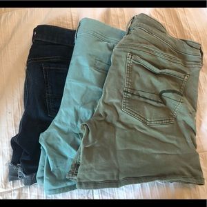 American Eagle midi shorts bundle.